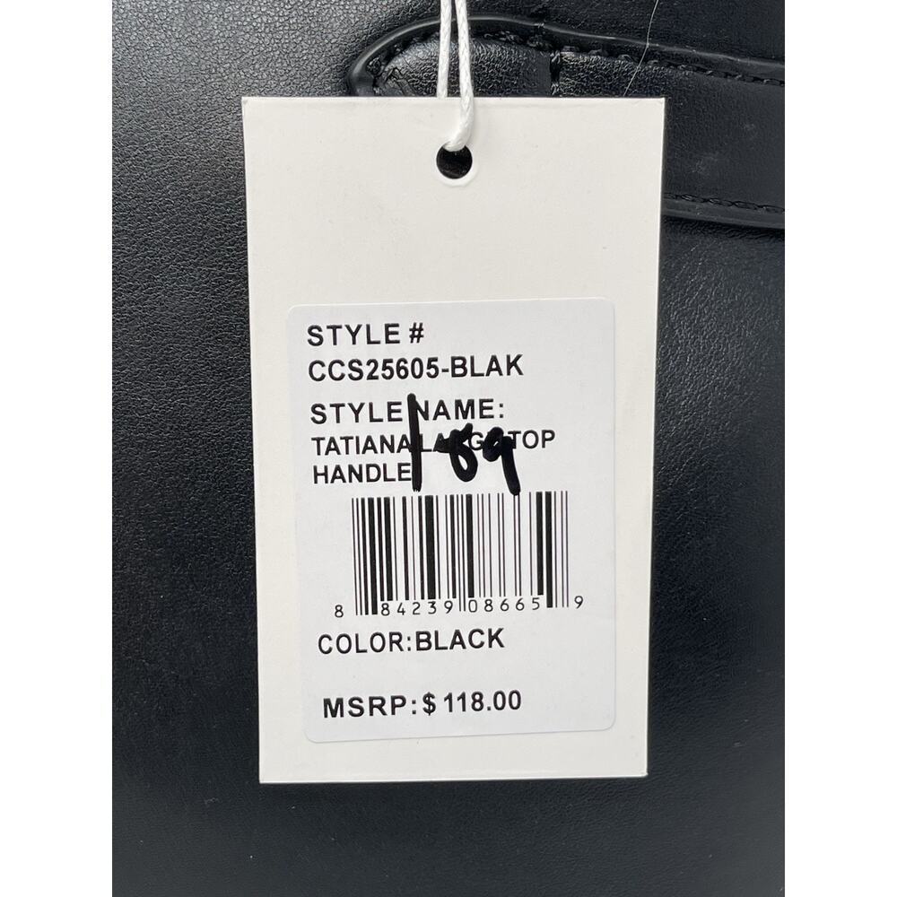 Cavalli Class Tatianal Large Top Handle Bag Black Dr. Bag Retail $118.00 - Picture 8 of 12